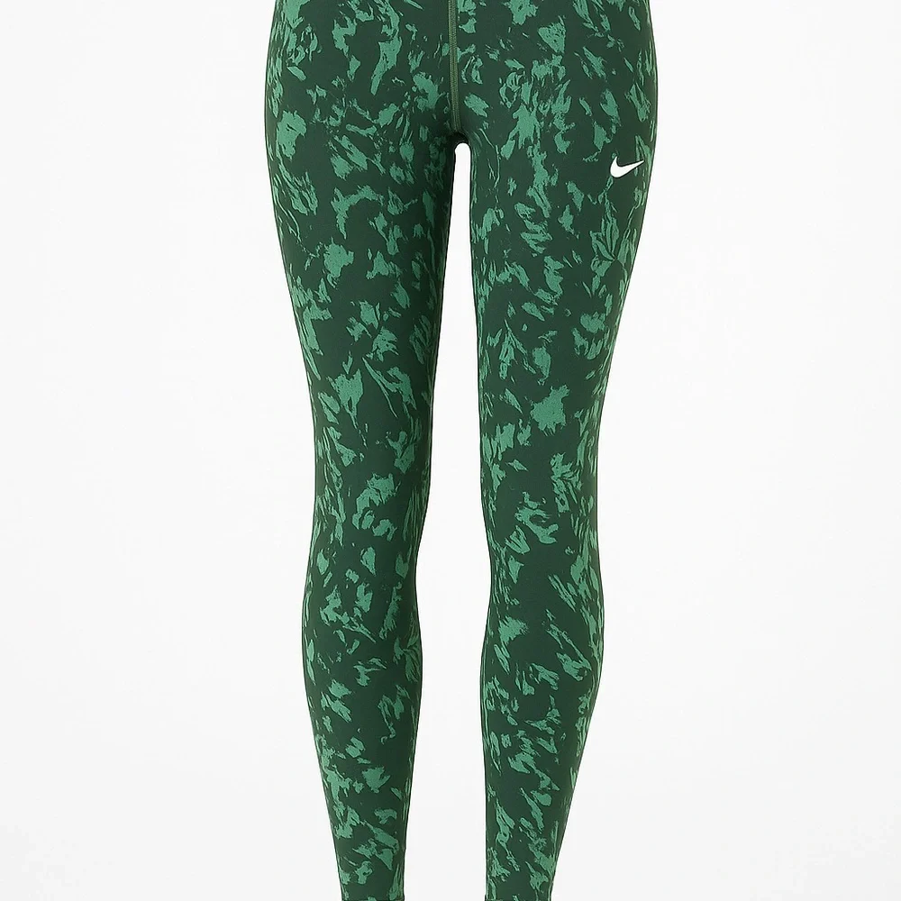 Nike One 7/8 Women’s High-Rise Printed Leggings – Green Floral – NWT - Picture 2 of 6